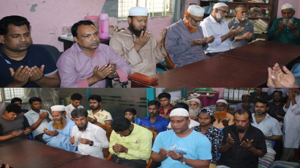 জাপা নেতা খোকা মোল্লার পিতা-মাতার জন্য দোয়া