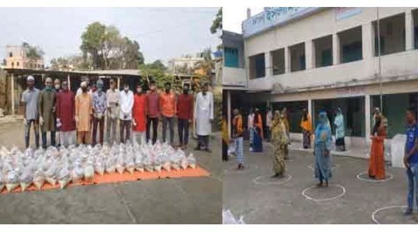জান্নাহ ওয়েলফেয়ার ফাউন্ডেশনের পক্ষ থেকে ত্রাণ সামগ্রী বিতরণ