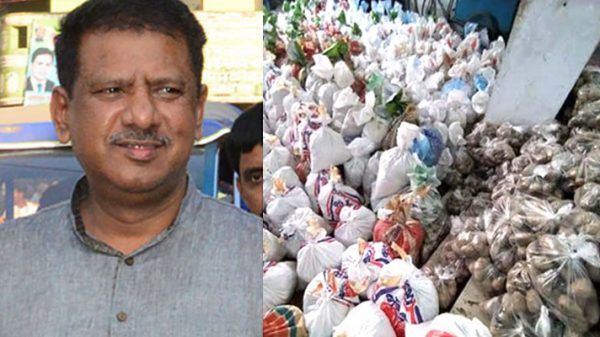 দাপা ইদ্রাকপুরের শতাধিক পরিবারের মাঝে সাজনুর ত্রাণ বিতরণ