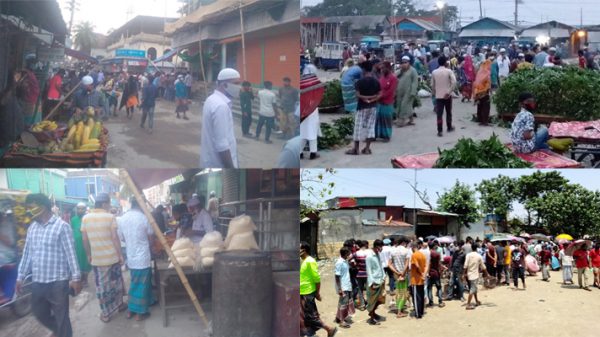 ফতুল্লায় সামাজিক দূরত্ব মানছে না জনসাধারণ, সংক্রমনের ঝুঁকি