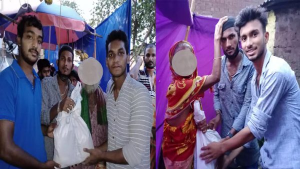 নগরীতে পারভীন ওসমানের পক্ষে ত্রাণ সামগ্রী বিতরণ