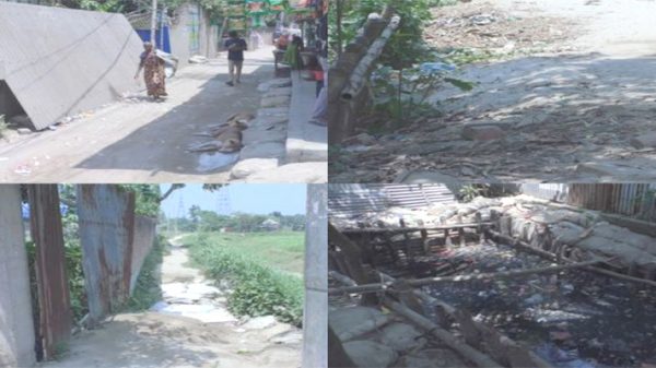 অভিভাবকহীন গোগনগর : সামান্য বৃষ্টিতেই জমে হাটুপানি!